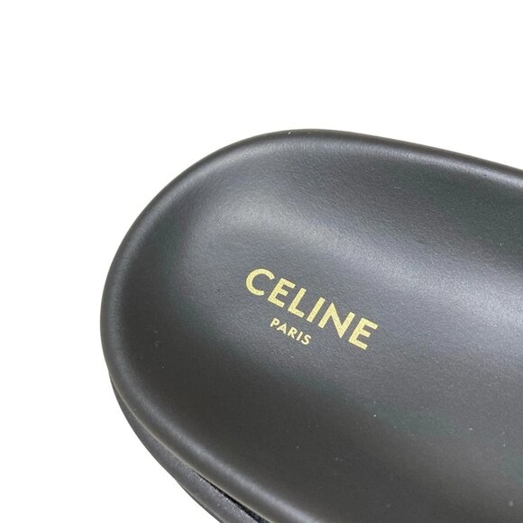 CELINE Block Slide Sandals - Black White Women's 658-080725 - Picture 6 of 6